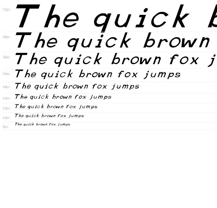 Retardo Italic Waterfall