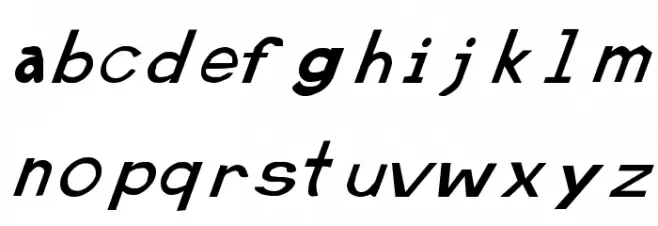 Retardo Italic 字体 小写