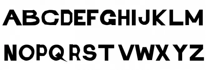 Retardo Obese Schriftart Groß