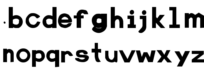 Retardo Obese Font LOWERCASE