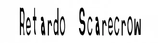 Retardo Scarecrow  les polices de caractères gratuit tlcharger