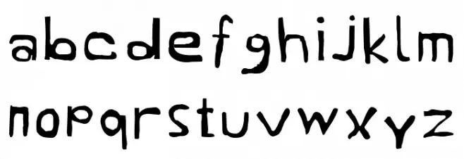 RetepRelleum خط أحرف صغيرة