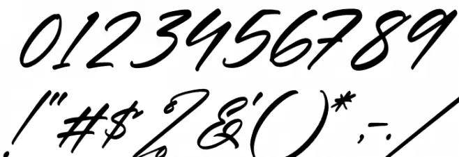 Rethaster Italic Font OTHER CHARS
