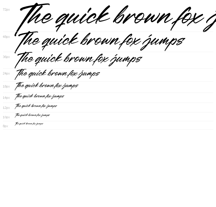 Rethaster Italic Waterfall