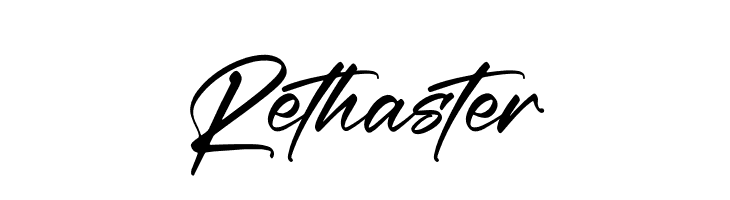 Rethaster  免费字体下载