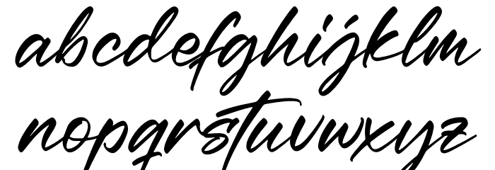 Rethaster Font LOWERCASE