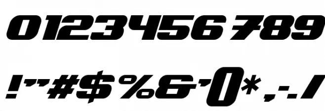 Rethinked Italic Font OTHER CHARS