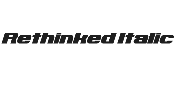 Rethinked Italic Logo