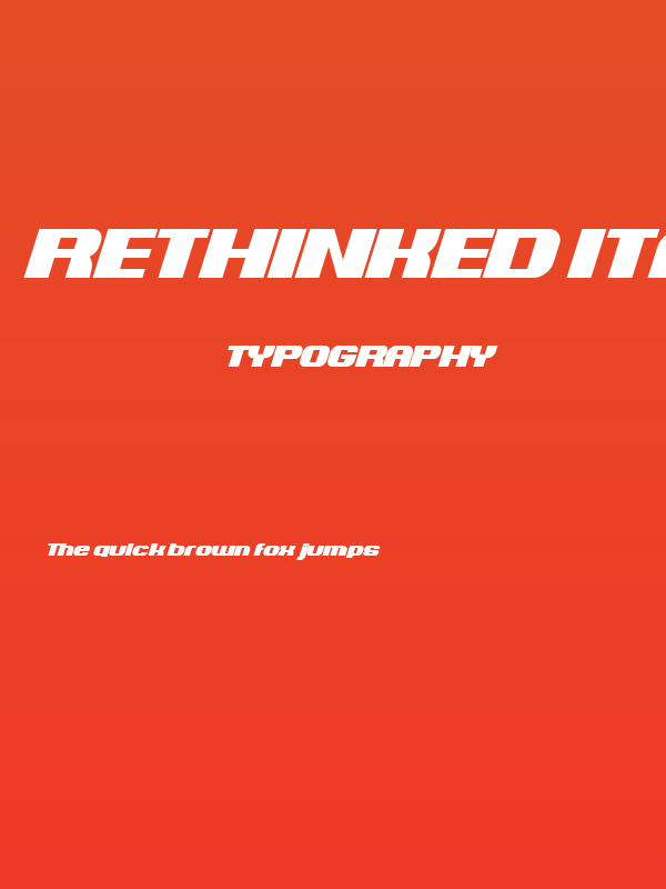 Rethinked Italic Poster