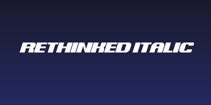 Rethinked Italic Social Header