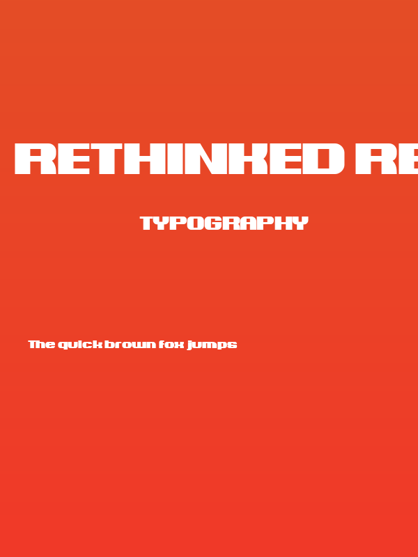 Rethinked Regular Poster