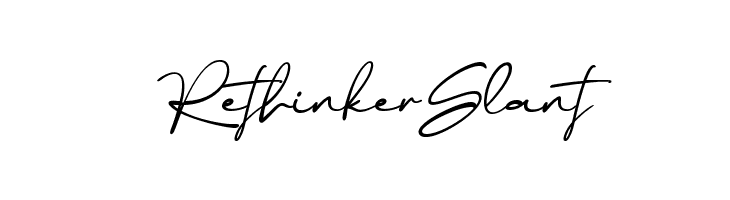 Rethinker Slant  नि: शुल्क फ़ॉन्ट्स डाउनलोड