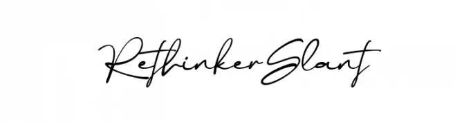 Rethinker Slant  Скачать бесплатные шрифты