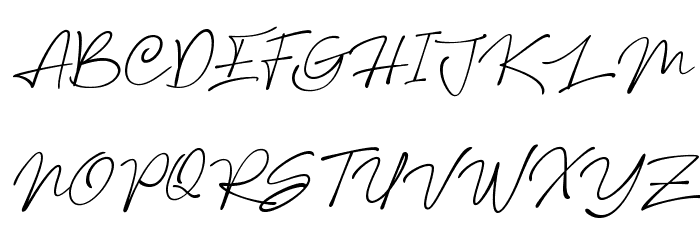 Rethinker Slant Font UPPERCASE