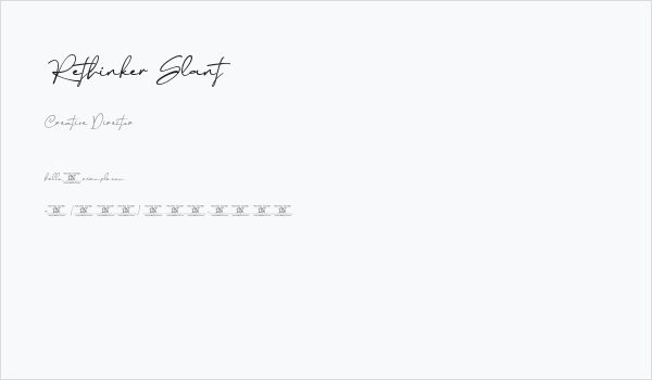 Rethinker Slant Business Card