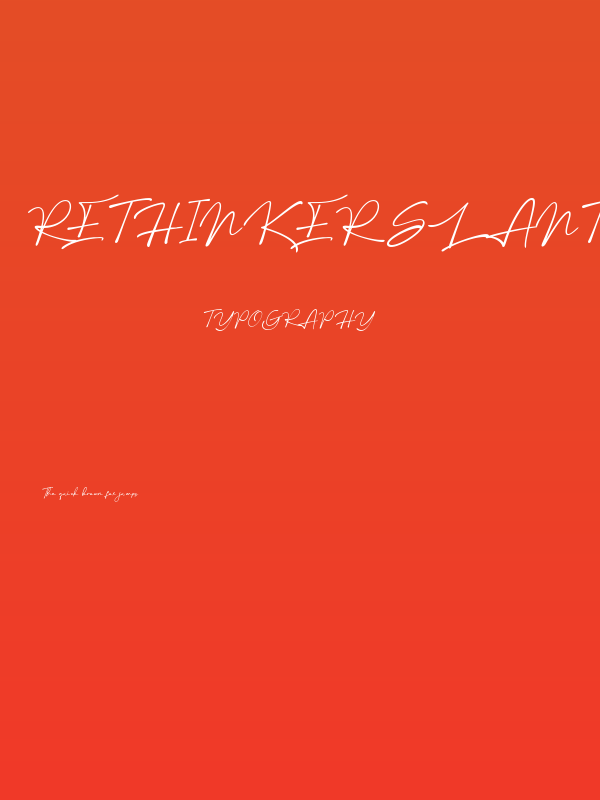 Rethinker Slant Poster