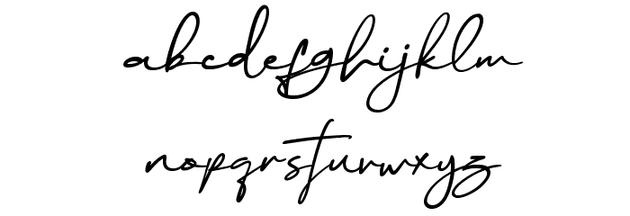 Rethinker Slant Font LOWERCASE