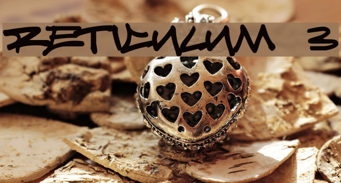 Reticulum 3 Font examples