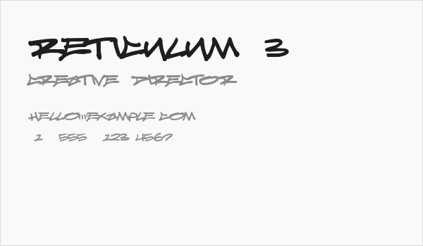 Reticulum 3 Business Card