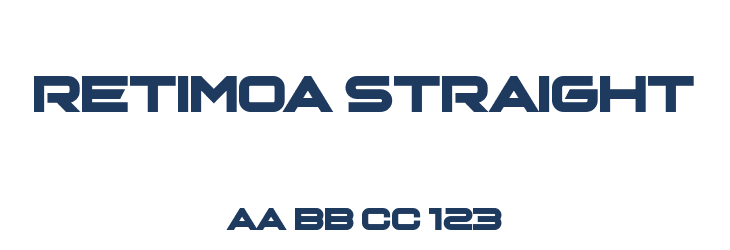 Retimoa Straight Font Preview