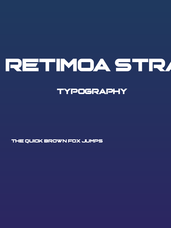 Retimoa Straight Poster