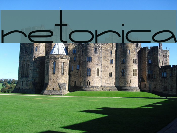 Retorica Font examples