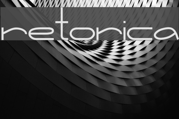 Retorica Font examples