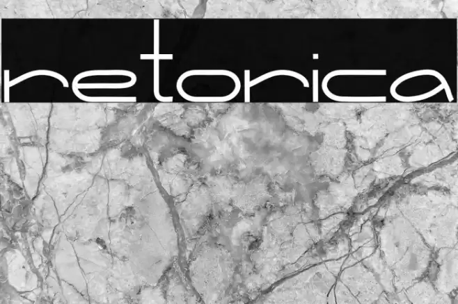 Retorica Font examples