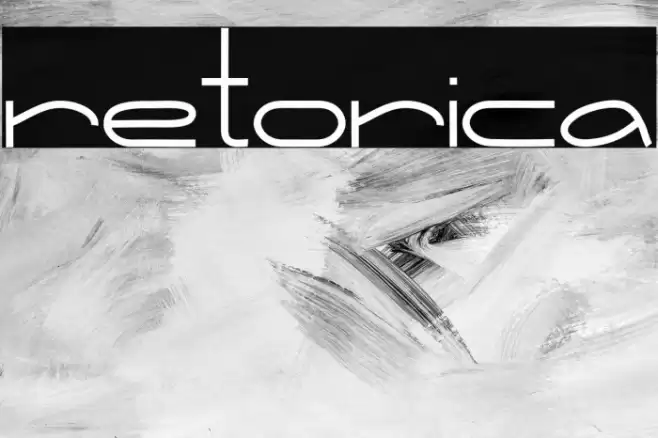 Retorica Font examples