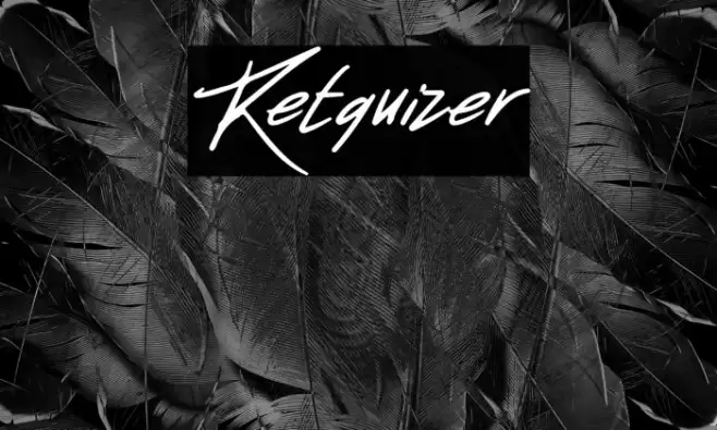 Retquizer Font examples