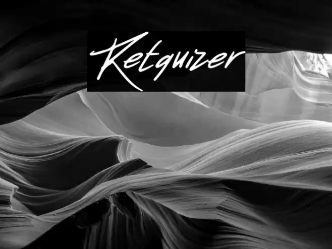Retquizer Font examples