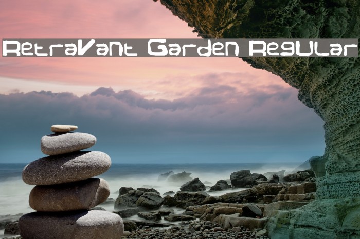 Retravant Garden Regular Font examples