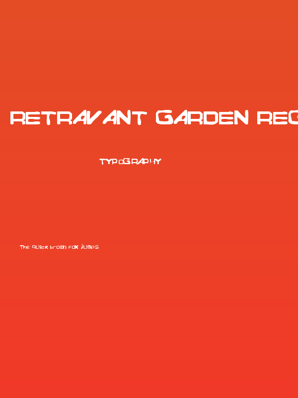 Retravant Garden Regular Poster