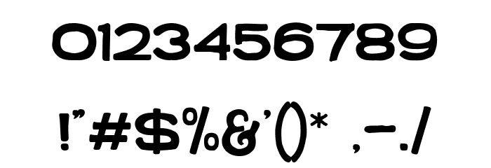 Retrica Font OTHER CHARS