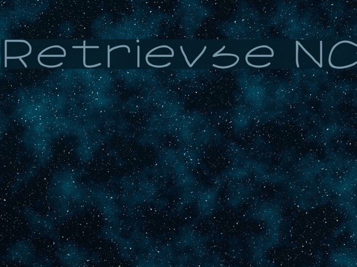 Retrievse NC Schriftart examples
