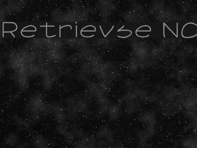 Retrievse NC Font examples