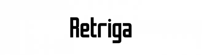 Retriga  Frei Schriftart Herunterladen
