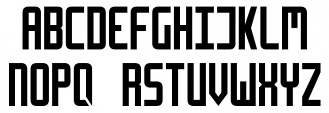 Retriga Schriftart Groß