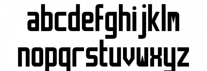 Retriga 字体 小写