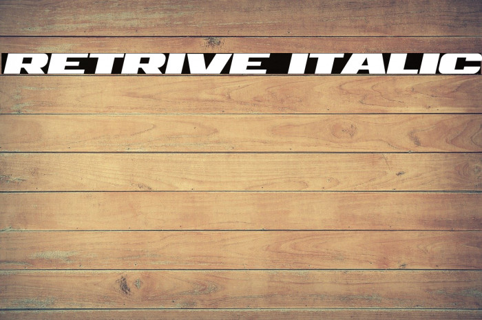 Retrive Italic Example 1