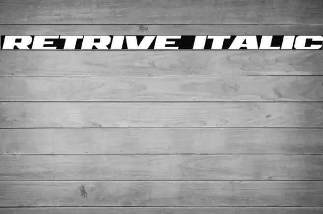 Retrive Italic Font examples