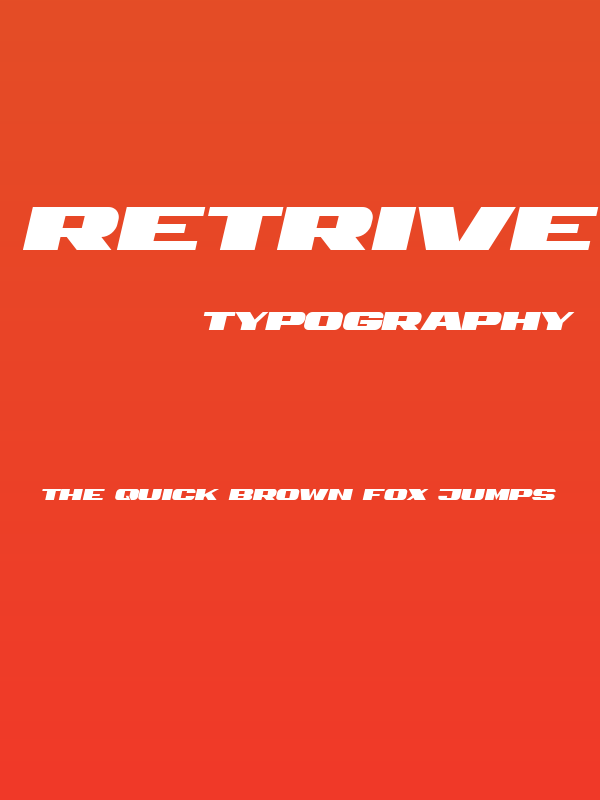 Retrive Italic Poster