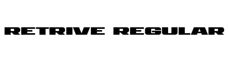 Retrive Regular  Frei Schriftart Herunterladen