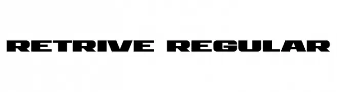 Retrive Regular  les polices de caractères gratuit tlcharger