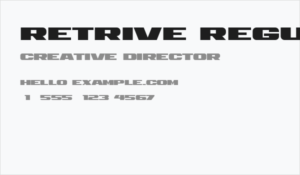 Retrive Regular Business Card