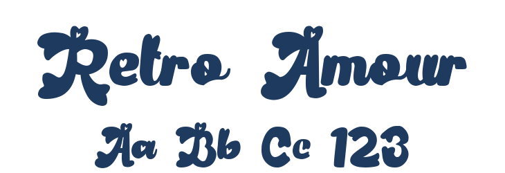 Retro Amour Font Preview