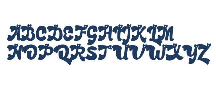 Retro Amour Uppercase