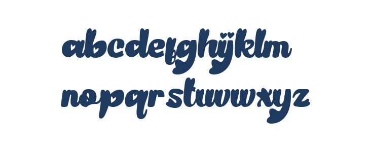 Retro Amour Lowercase