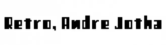 Retro, Andre Jotha  Frei Schriftart Herunterladen
