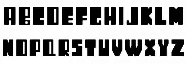 Retro, Andre Jotha フォント 大文字